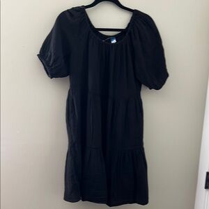 Old Navy Women's Black Puff Sleeve Dress